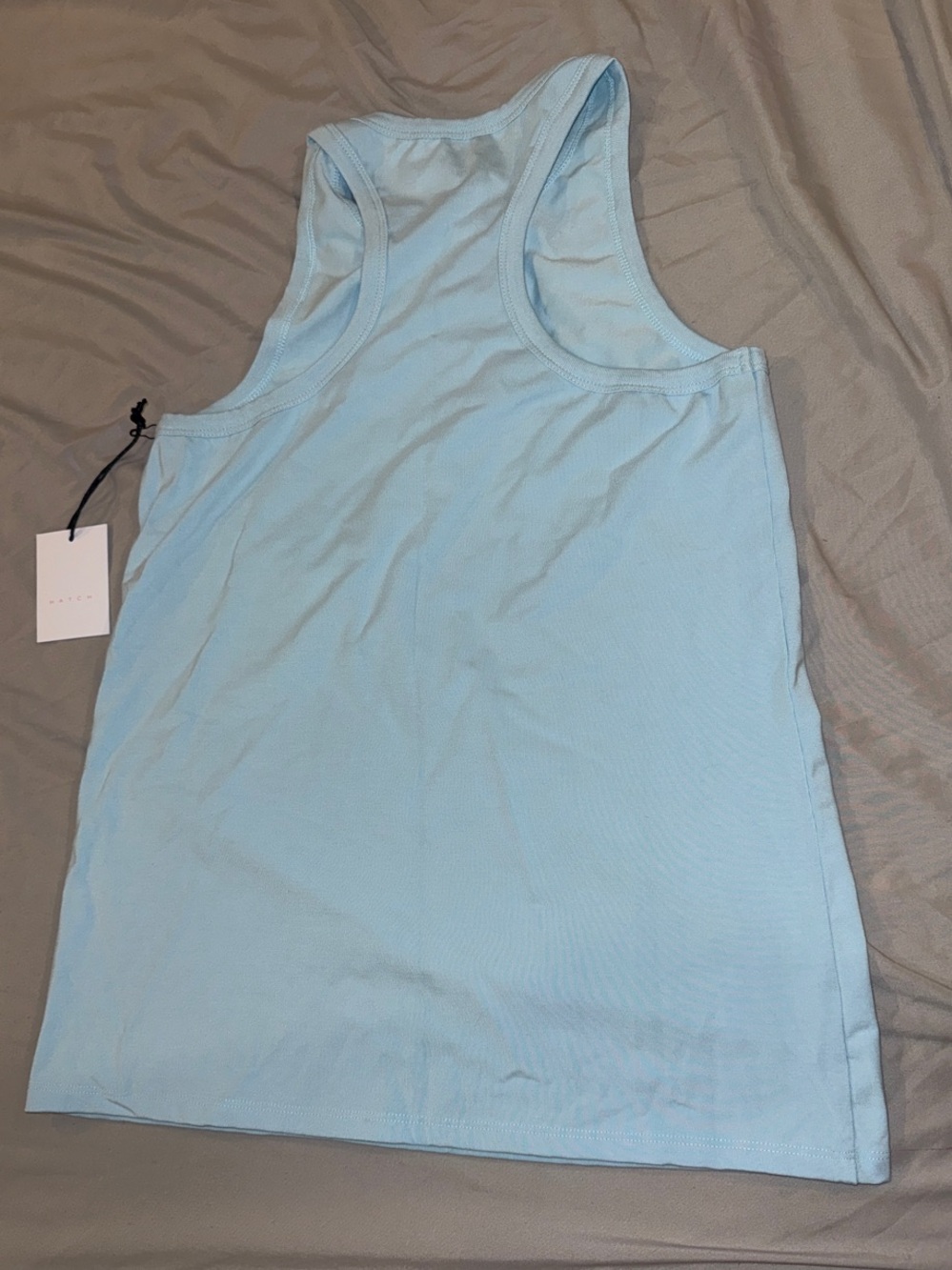 Hatch Light Blue Ribbed Tank Top - Picture 3 of 3